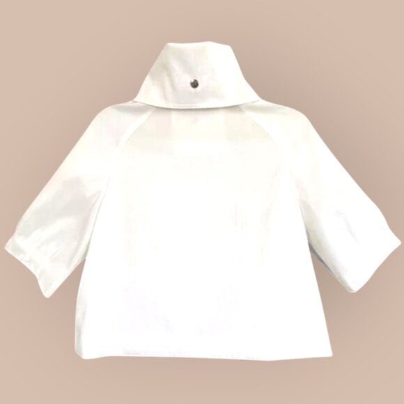 Samuel Dong Structured White Designer Jacket Modern Minimalist Statement S - Picture 3 of 11